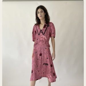 Salasai Comic Dress in Punch